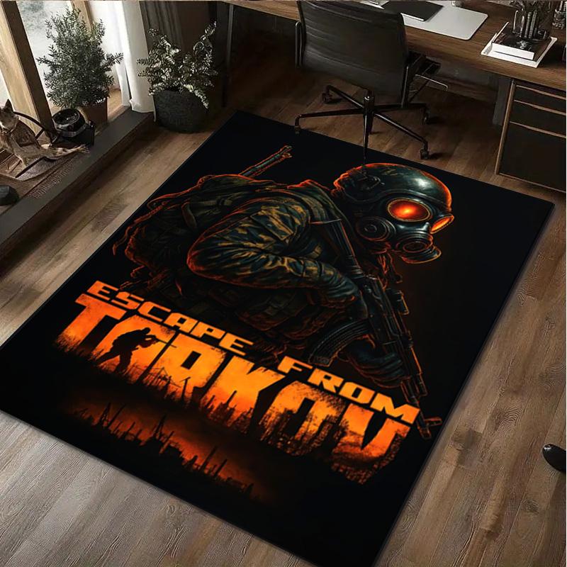 

Escape From Tarkov Game Rug Home carpet Office Decorative Carpet For Living Room Bedroom Door Mat Floor Carpet Computer Chair Area Rug 40x60cm( 15x23in )