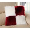Luxe Plush Faux Wool Cushion: Fluffy Sofa & Bed Pillow