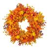 20" Halloween Wreath Decorative Festive Gifts Party Supplies Orange,Garland for Window Porches,Outdoor Living Rooms Bedrooms