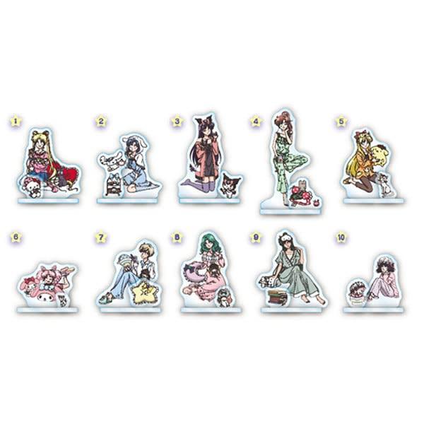 

[Pretty Guardian Sailor Moon] Серия x Sanrio Персонажи Акриловая Подставка Коллекция 10 штук КОРОБКА