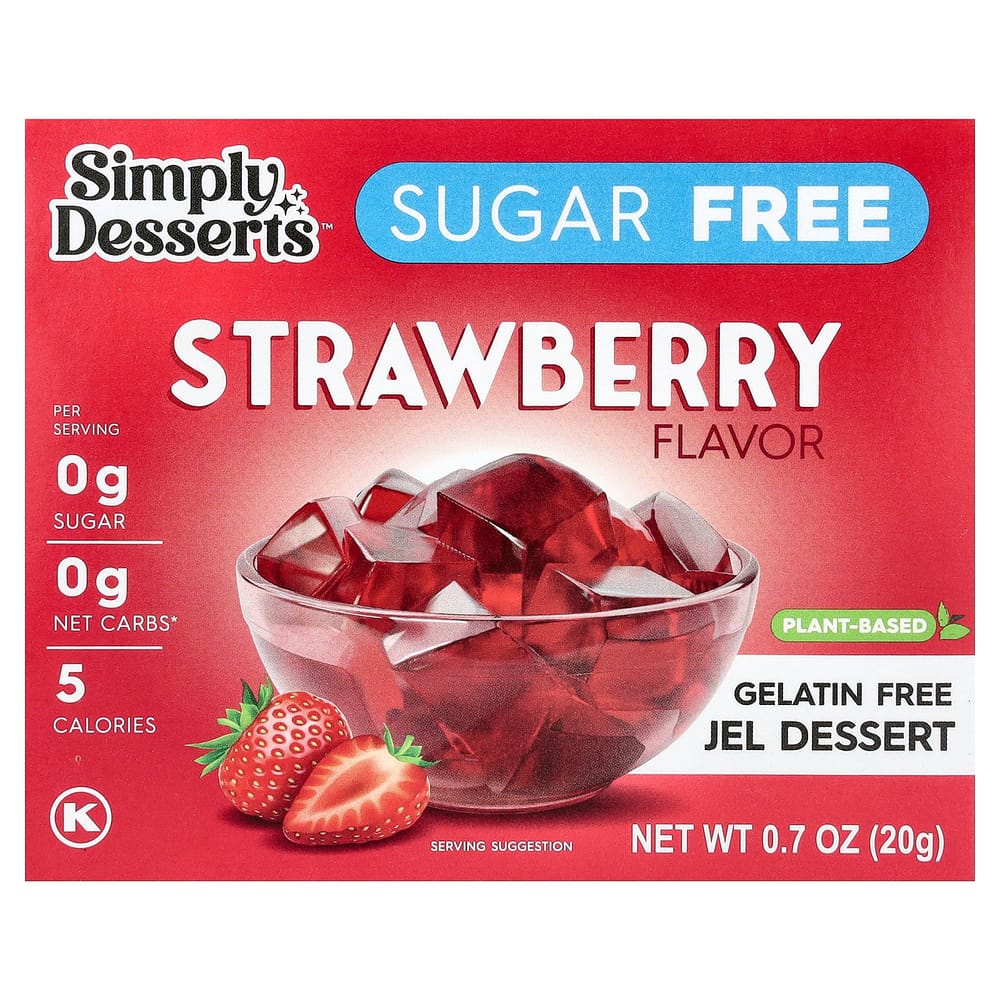 Natural Simply Delish Natural Gel Dessert Strawberry 20g (0.7oz)