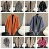 Loose Fit Knitted Poncho Cape Thick Women Shawl Fashion Warm Shawl Scarf  Office Wear
