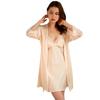 P9800 Summer Lace Women's Nightwear Set: Sexy Padded Camisole, Silk Robe & Pajamas