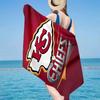 Kansas City Chiefs Logo Microfiber Beach Towel, Lightweight And Quick-Dry, for Summer Travel, Beach Essential, Swimming Pool