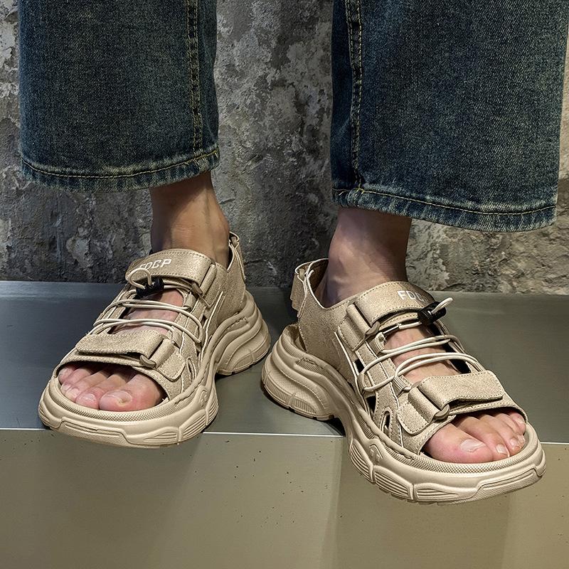 

2025 new non-slip and wear-resistant casual beach shoes versatile sports comfortable driving light shoes 471222-J 44 белый