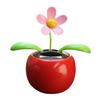 Solar Powered Dancing Swinging Animated Flower Toy Car Styling Home Decoration