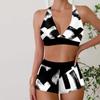 Women's Swimwear Tankini 2 Piece Swimsuit Handsome Leopard Print Vacation Bathing Suits