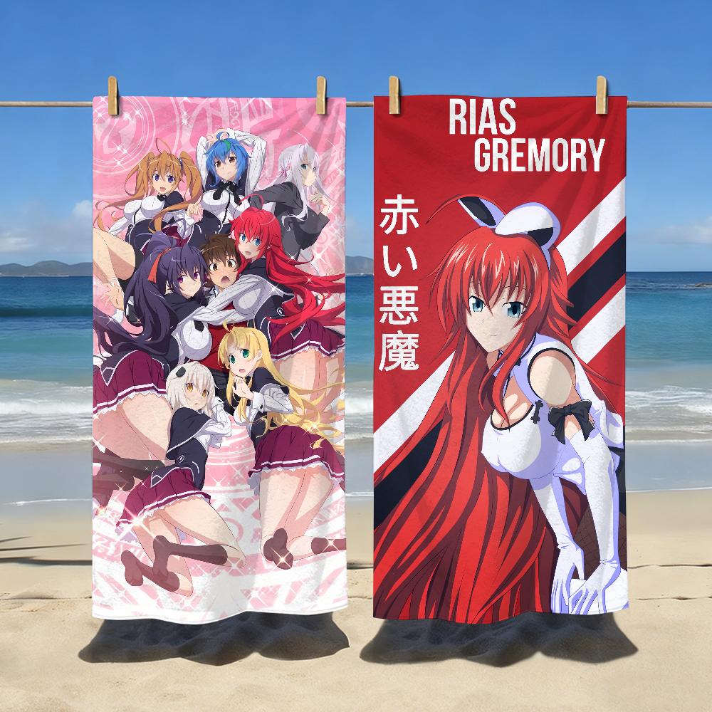 Anime H-High School DxD-Rias Gremory Towel Soft Pool Gift For Travel Gym Shower Camping Quick Dry Sports Large Beach Towels