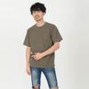 T-Shirt.ST Men's 10.2oz Khaki T-Shirt, Short Sleeve, Solid Color, Super Heavyweight Cotton with Pocket, Size XL