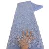 French Style Luxury High Quality Sequin Embroidered African Lace Fabric Beaded Mesh Tulle Wedding Dress Bridal Gown DIY Sewing