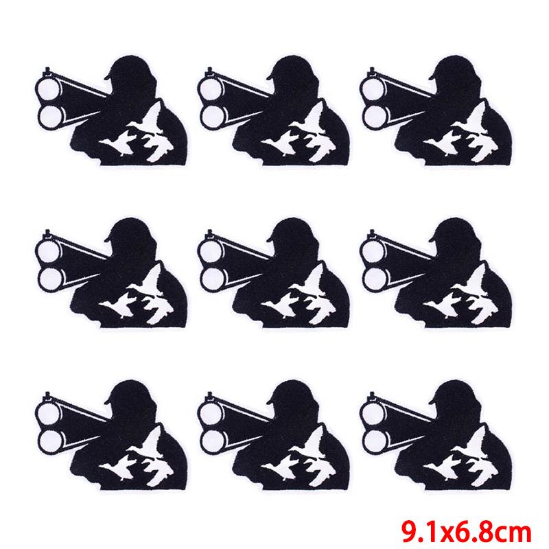 10 unids/lote, venta al por mayor, parche bordado, parches para planchar para ropa, parches para ropa, chaquetas, apliques de decoración, suministros para coser