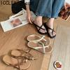 Summer Clip Toe Women's Gladiator Slippers Fashion Ladies Outdoor Concise Beach Vacation Slide Flip Flop