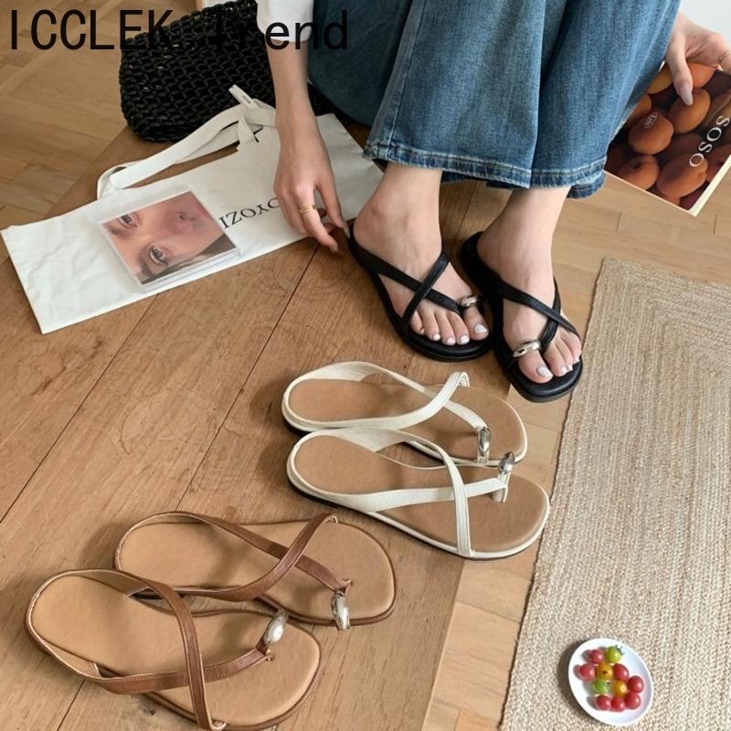 Summer Clip Toe Women's Gladiator Slippers Fashion Ladies Outdoor Concise Beach Vacation Slide Flip Flop