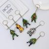 6pcs/set Teenage Mutant Ninja Turtles Keychain Anime Backpack Pendant Kawaii Car Keyring Decoration Cosplay Key Chain Toy Gift