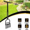 Plug Aeration Lawn Aerator Coring Tool, Manual Plug Core Aerators & Clean Tool, Yard Aeration Tools with 4 Hollow Slots 36.2” x 11.4”Size