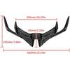Motorcycle Winglet Carbon Universal ABS Fiber Fairing Motorcycle Wing Aerodynamic Winglet Dynamic Spoiler Wings Compatible for R15 V3 2017-2020
