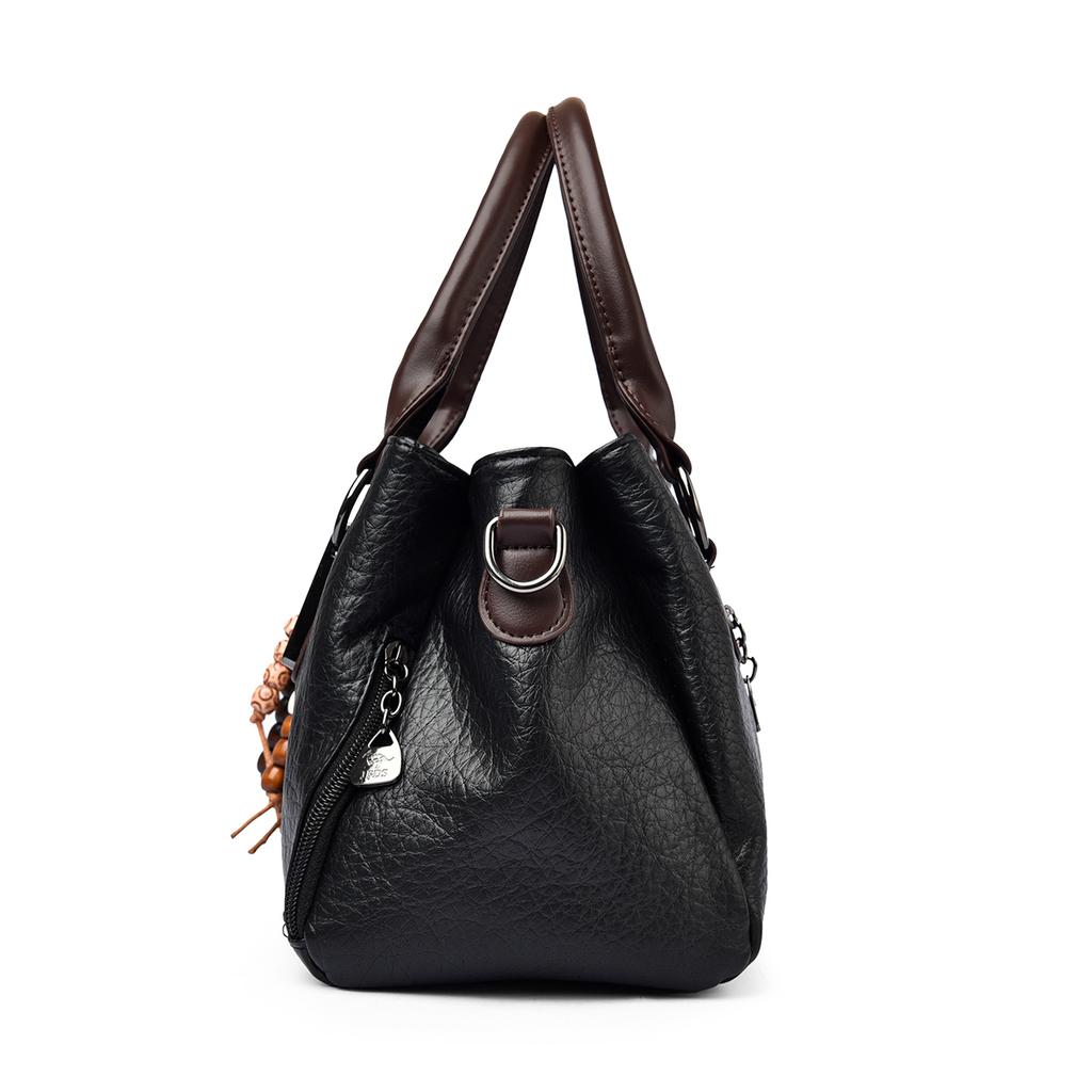 Elegant Womens Leather Handbag Tote Bag Shoulder Bag Top Handle Purse Crossbody Bag