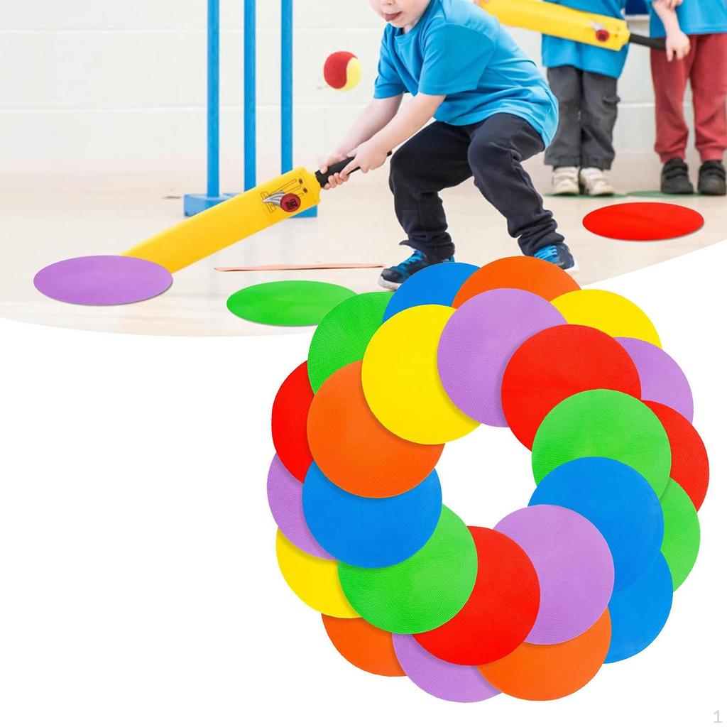 30 Stück Bodenpunktmarkierungen Trainingsmarkierungspad Stille Ausrüstung 10cm Punkt für Fitnessstudio