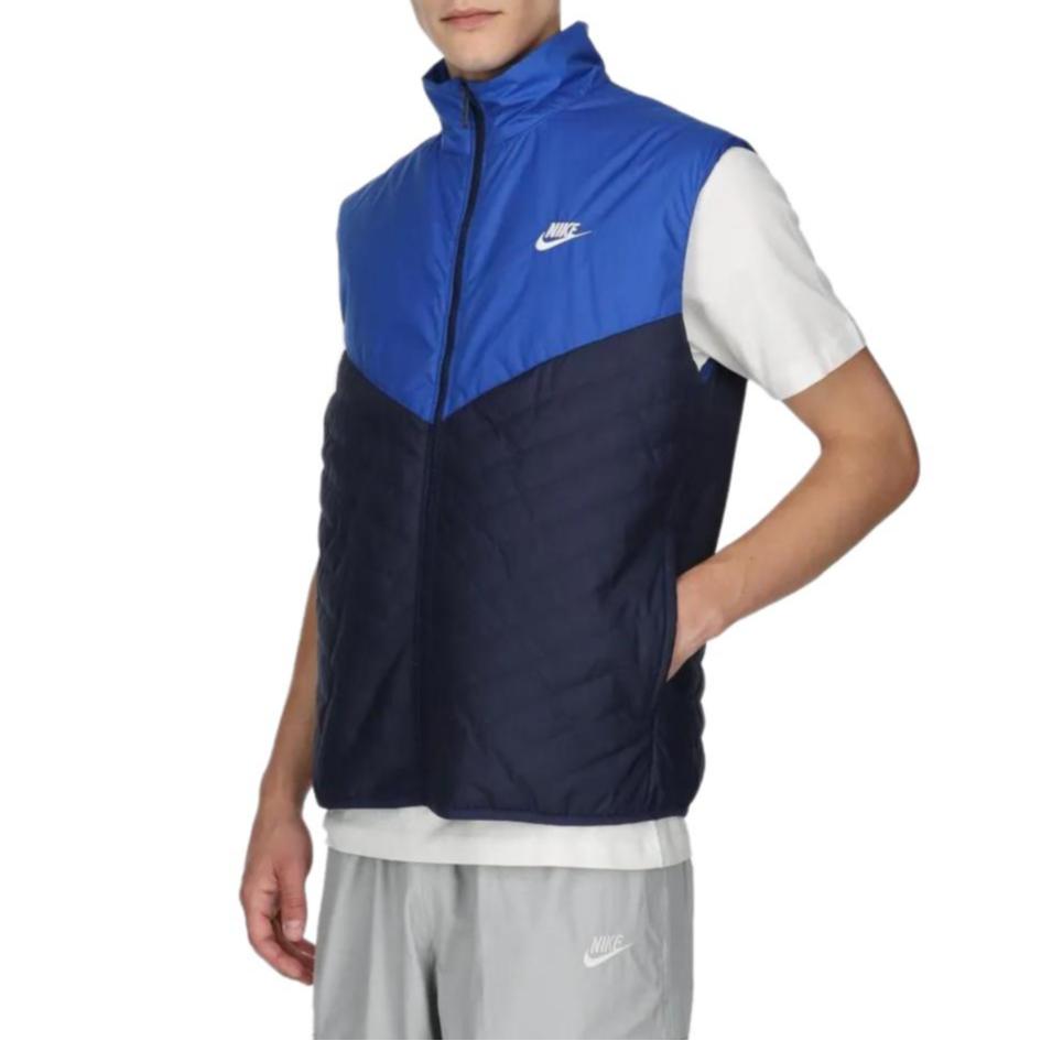 Nike Vests Men's Blue Stand Collar Moderate Other FB8202-410