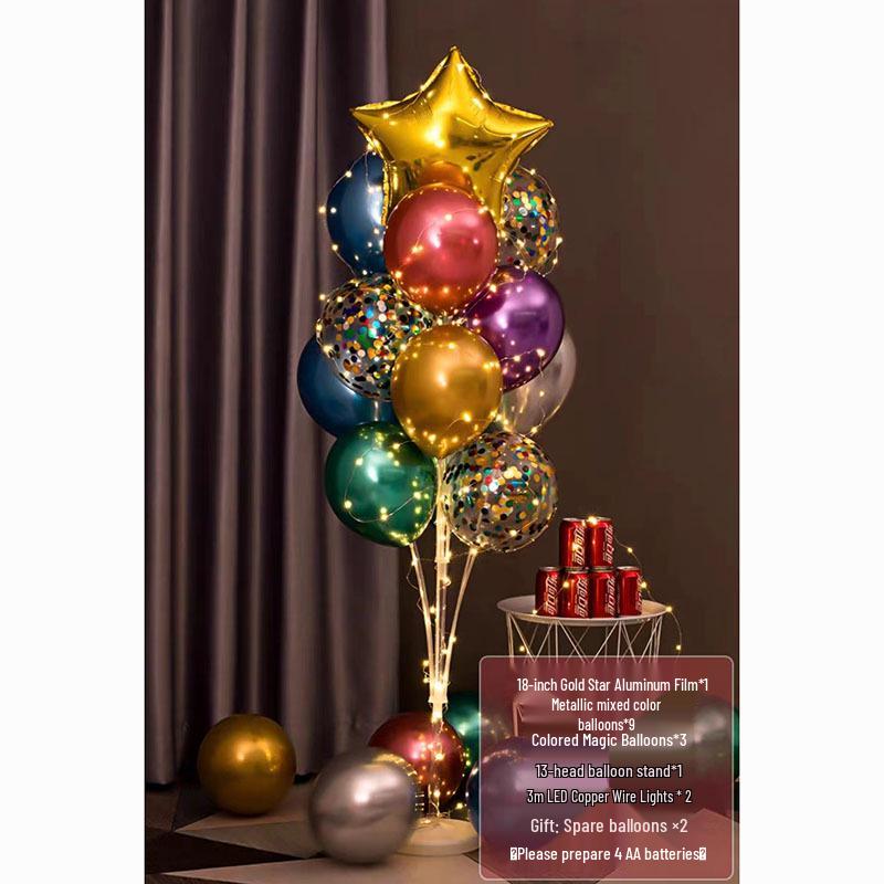 Luminous Balloon Floor Stand for Events: Birthday, Wedding, Anniversary, Party, and More.