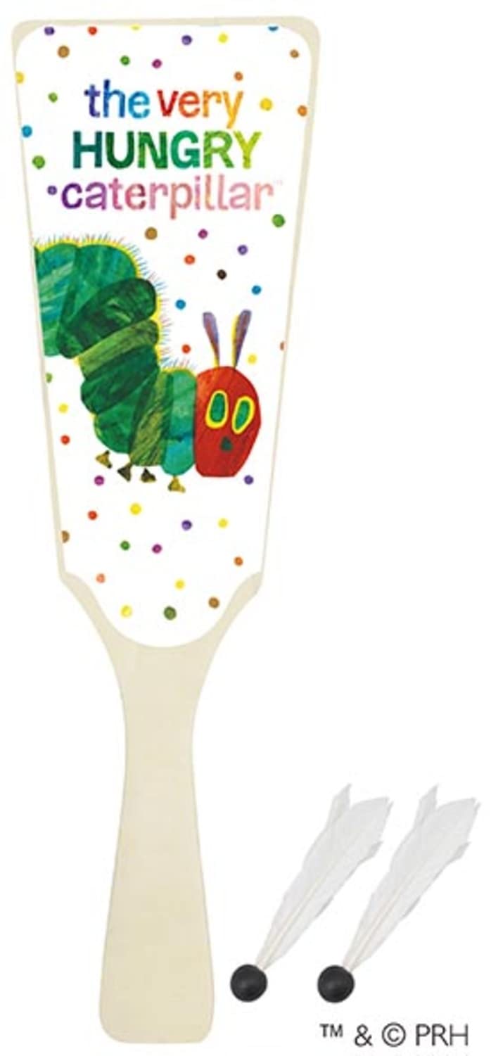 

Ikeda Kogyo The Very Hungry Caterpillar Battledore Набор из 2 шт. 003590030 [Hagoita/С перьями]