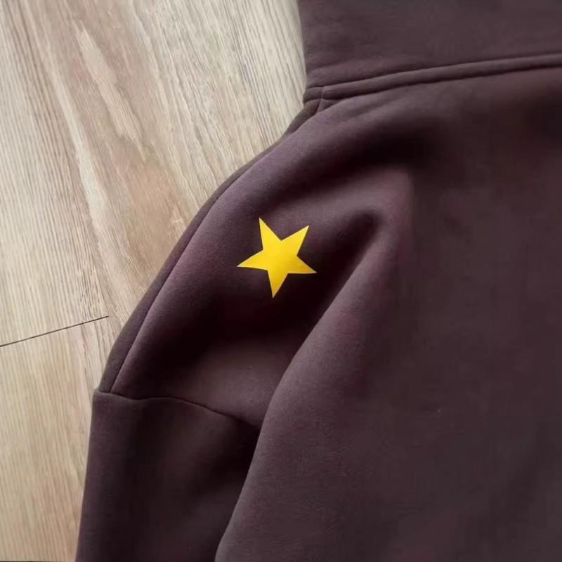 Felpa con Cappuccio Stampata 3D Uomo Donna Casual Streetwear Felpa con Zip Colore Caffè Autunno 2025