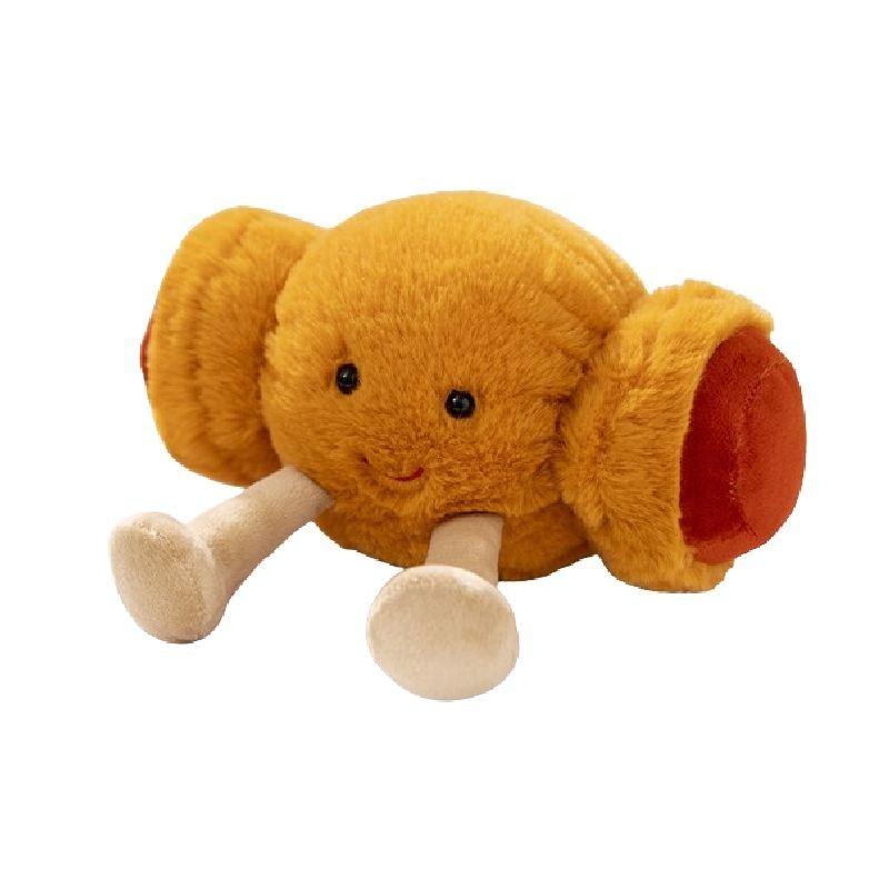Adorable Plush Toast Bread Toy Small Cute Doll Croissant Baguette Pretzel Hanging Ornament Soft Short Plush