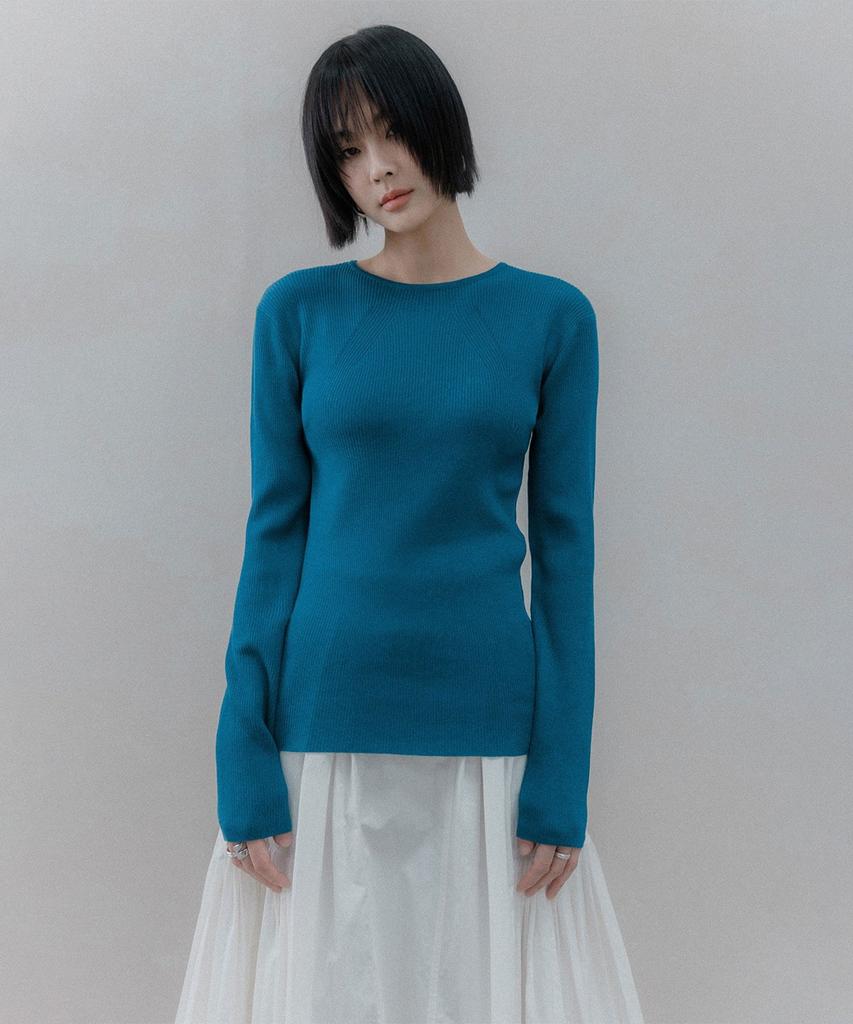 Memua Bellier Ribbed Knit (Blue Green)