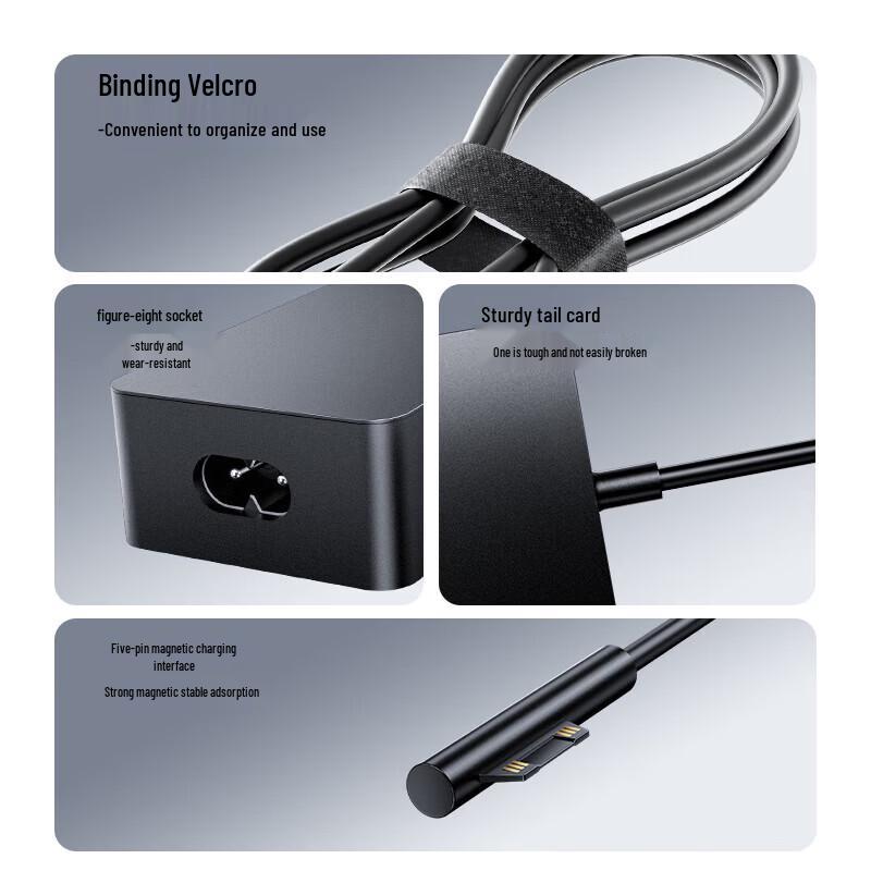 LLano 65W Microsoft Surface Tablet/Laptop Charger