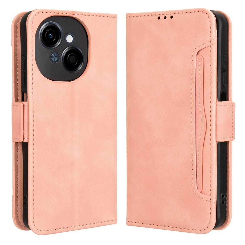 For TECNO Spark Go 2025/Spark Go 1/Pop 9 4G Leather Case Phone Wallet Cover with Multiple Card Slots