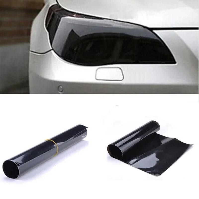 Auto Car Headlight Rear Light Color Glossy Black Lamp Glitter Smoke Tint Film Wrap Vinyl Sticker Styling Accessories