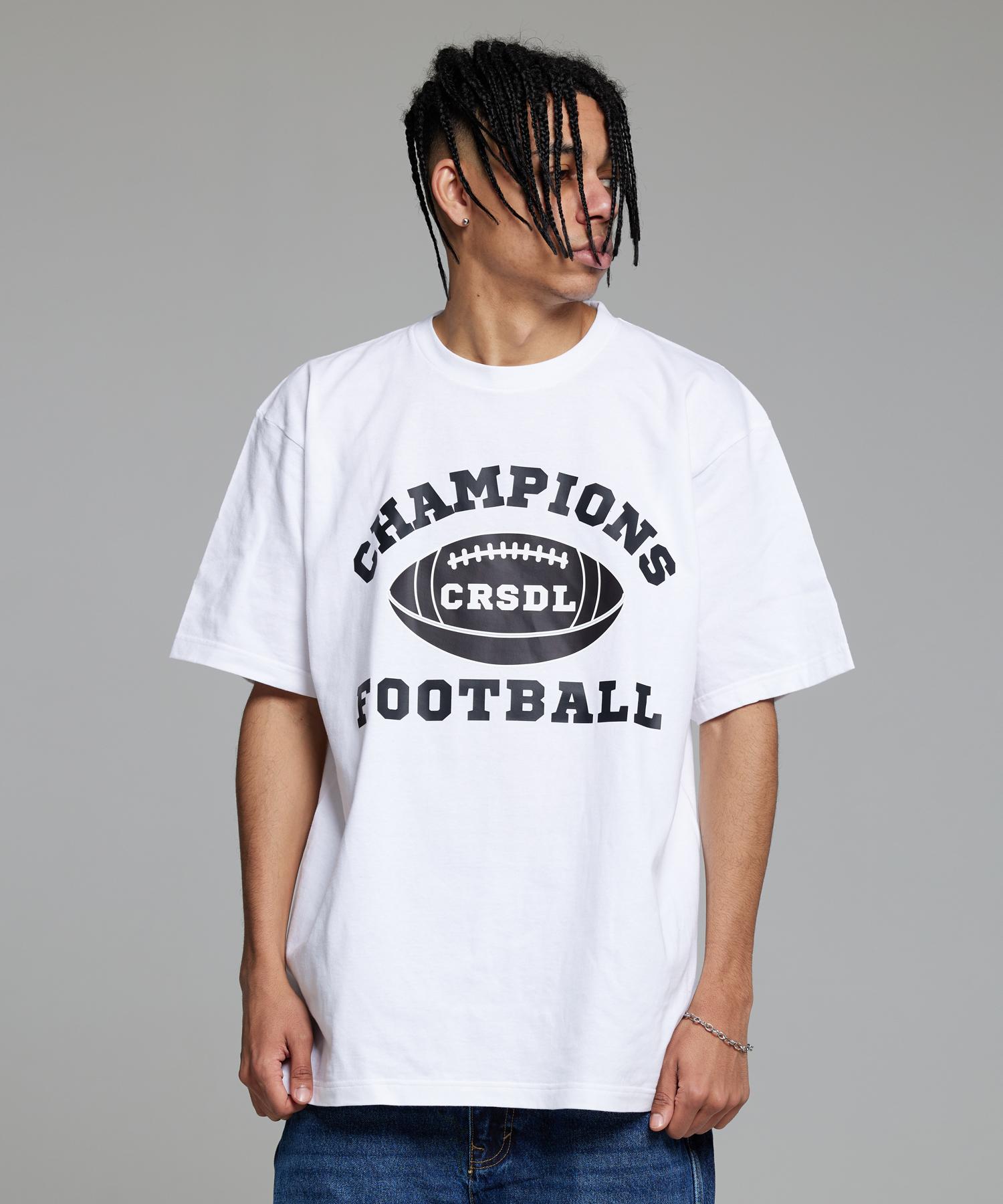 Cream Soda Lab 1984 Champion Football Short Sleeve Tee White L