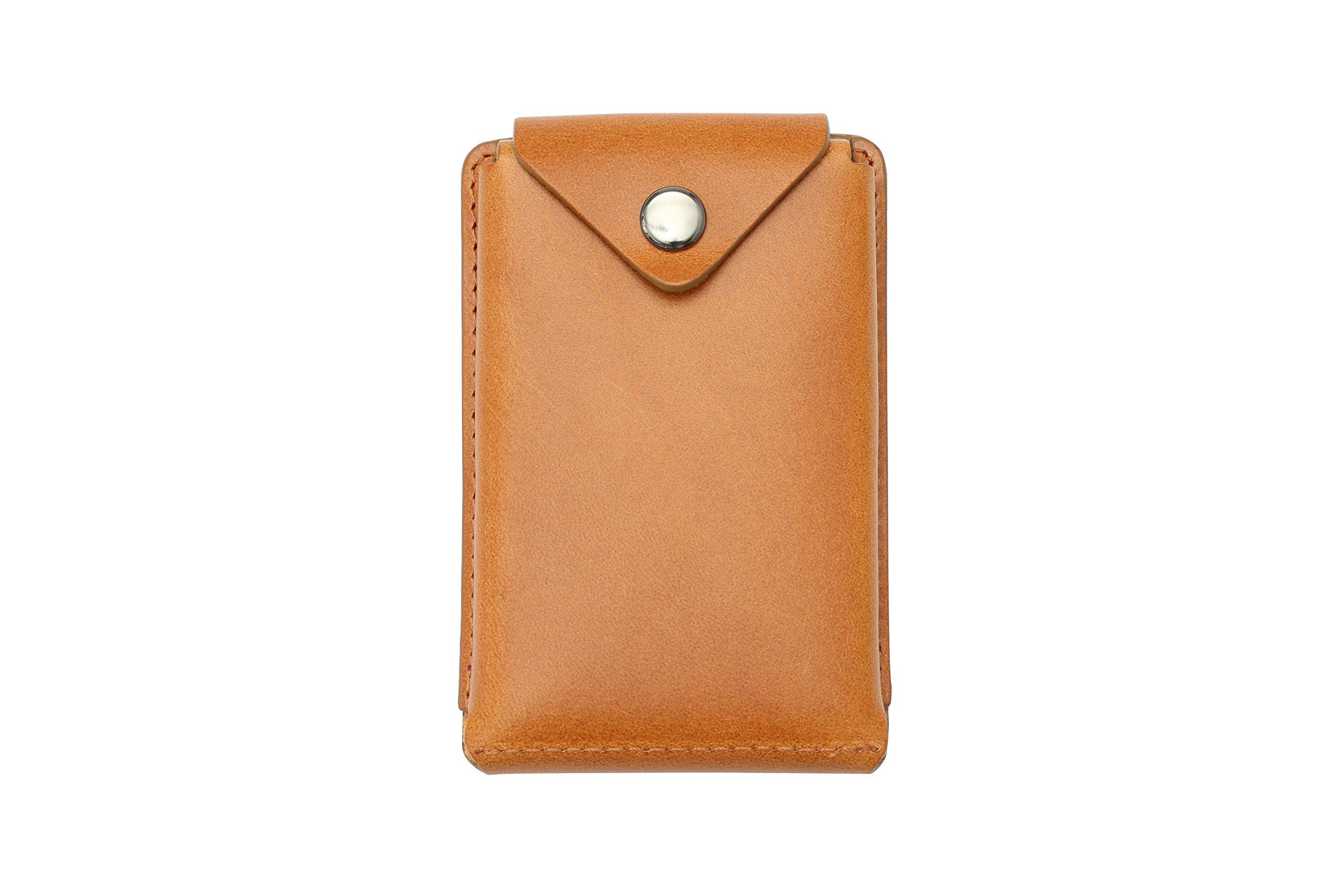 

Thin Card Case Buttero Leather Edition Made in Japan Camel [Abrasas]