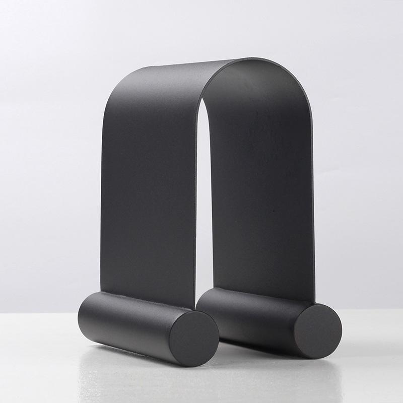 

Атмосферное мягкое украшение в стиле ваби-саби, абстрактные металлические геометрические арочные орнаменты, модель комнаты, дом, гостиная, трансферные аксессуары