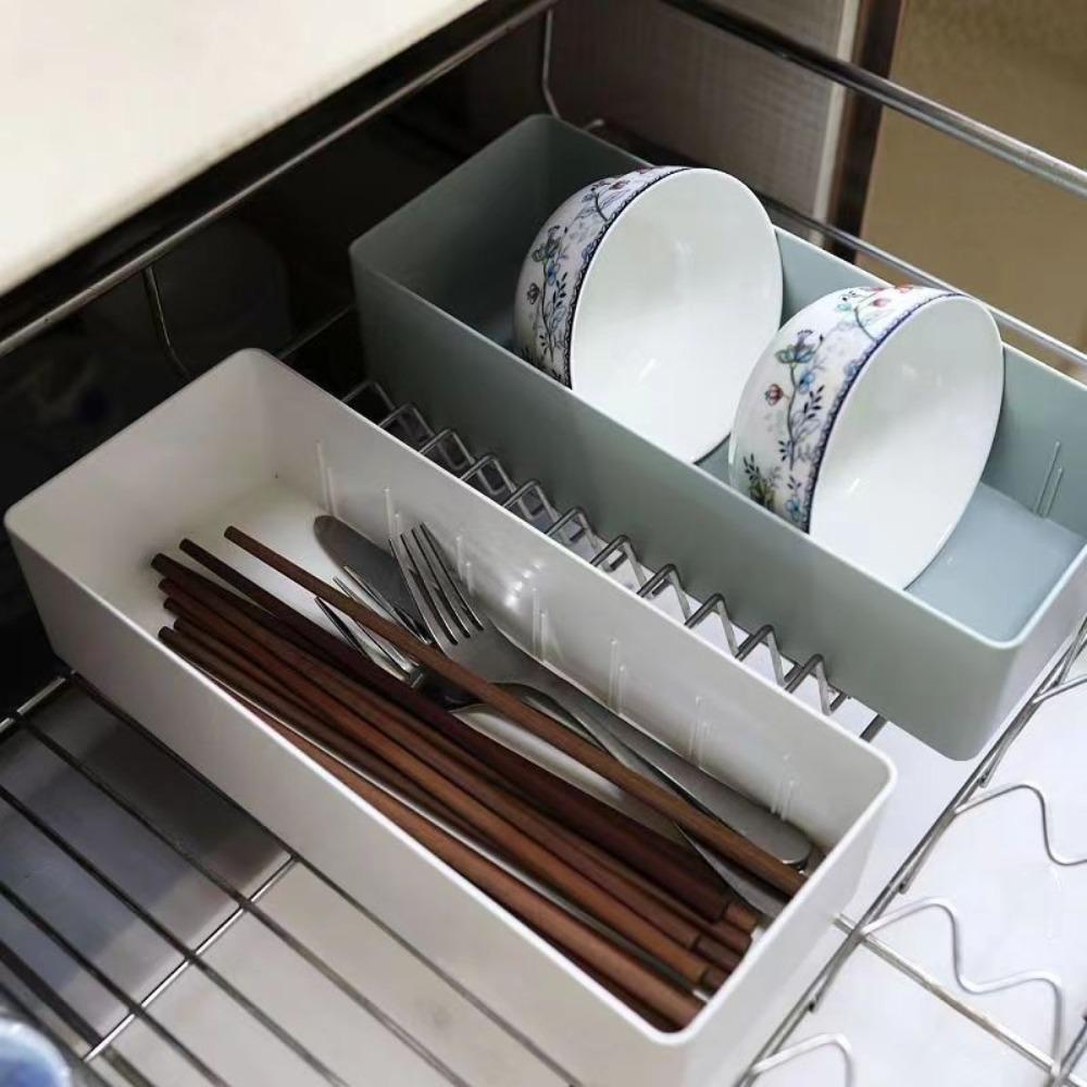 New Plastic Desktop Storage Box Removable Partitions Durable Cosmetic Storage Basket Multipurpose Dressing Box