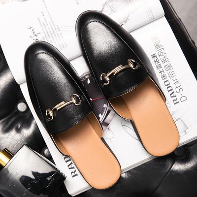 Neue Ankunft Herren Hausschuhe Mode Männer Leder Slipper Männlichen Casual Split Leder Schuhe Hausschuhe Sommer Schuhe