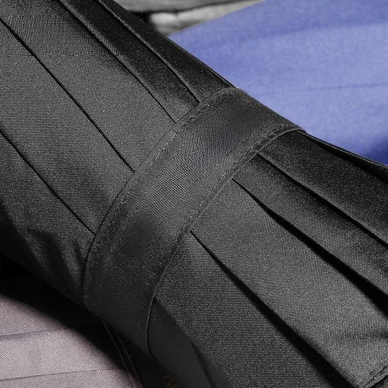 Light Luxury Wooden Handle Umbrella Sun Protection Anti-ultraviolet Fully Automatic Tri-folding High-end Business Gift Umbrella