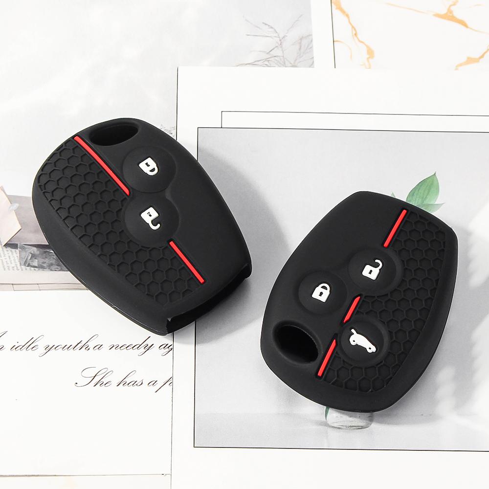 New Silicone Car Key Case For Renault Trafic Clio Duster Logan Dacia Sandero For Nissan Terrano Almera 2/3 Buttons Cover