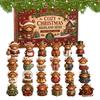 2026 Cute Highland Cow Advent Calendar 24 Days Christmas Countdown Mini Highland Cow Figurine Christmas Gift Navidad Home Decor