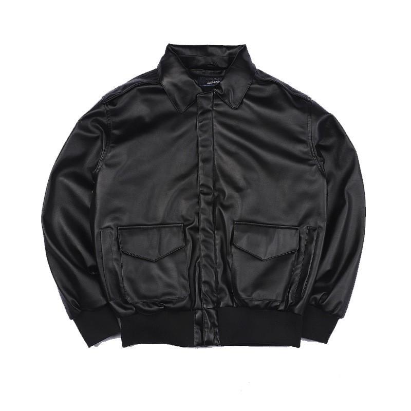 Norman Dragon A-2 Pilot Jacket Mens Vintage Military Style Casual Winter Coat