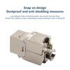 Jack Keystone Cat6A Cat7 Tipo Sin Herramientas Rj45 Stp Cat7 Módulo de Aleación de Zinc Adaptador Acoplador Para 22 A 26 Awg