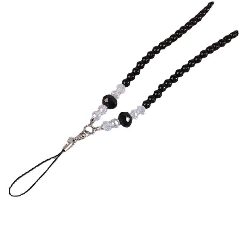 Chain Bling Glitter Sling Anti-Lost Rope Mobile Phone Chain Crystal Pearl  Phone Chain Mobile Strap