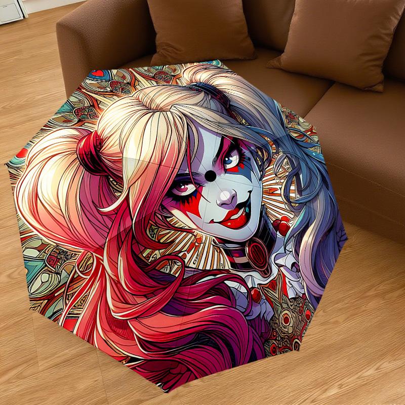 1PC Warner Clown Pattern Umbrella-8-Rib Reinforced, Automatic Open, Lightweight & Durable-A39