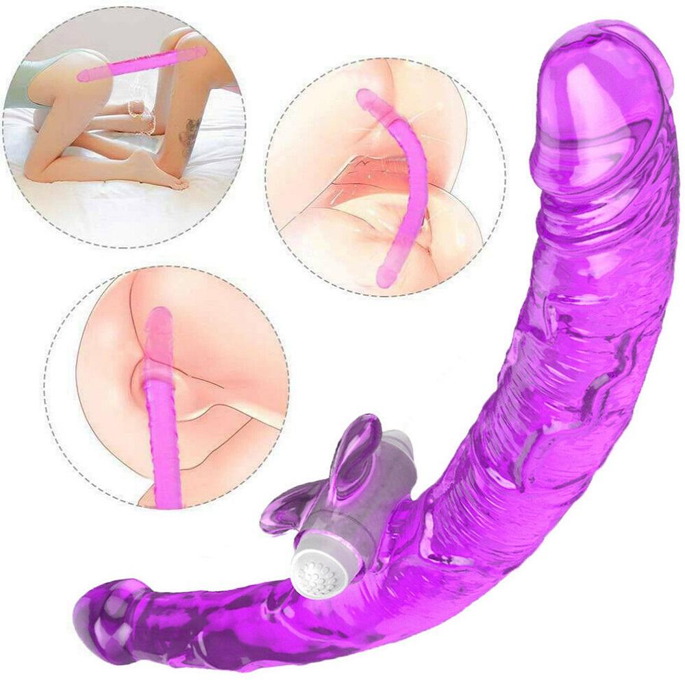 Double Head Dildo Female Massager Sex Toys for Couple Anal Butt Plug Dildo Massage Adult Sex Product Vagina Toys