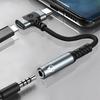 Type C To 3.5MM Jack 2 In 1 USB C Splitter High-Speed Audio Adapter Dual Port Cable  Universal