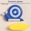 2Pcs Ceramic Peeler Snail Potato Peeler with Non-Slip Handle Fruit Vegetable Peeler for Kids Adults Kitchen Tool
