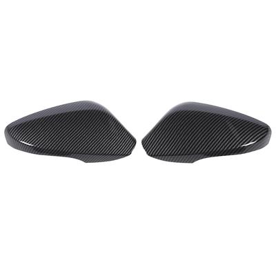 1 Pair Rearview Mirror Cover Cap Left Right Carbon Fiber Look High Strength Protective Side Door Mirror Cover for