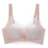 Deep V Lace Gathering: Seamless Anti Expansion Bra with Small Chest and Large Anti Sagging Effect, Gold Buckle Decoration for Underwear