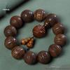 Huanghuali Carved Twelve Zodiac Ethnic Buddhist Beads Bracelet for Men and Women