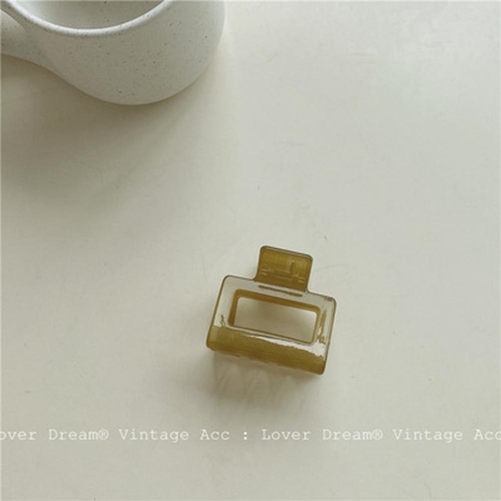 Geometric Pattern Acrylic Acetate Green Irregular Grip Clip for Women's High-end Elegant Hairs Clips Girls Fashionable Headwear